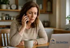 adult daughter calling to request a wellness check on her elderly mother