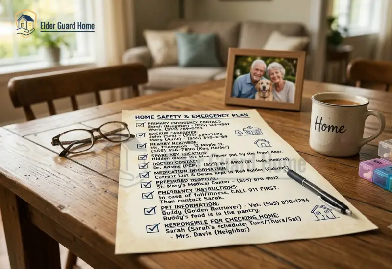 caregiver home safety checklist for elderly safety